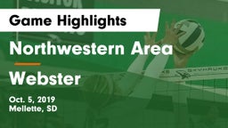 Northwestern Area  vs Webster Game Highlights - Oct. 5, 2019