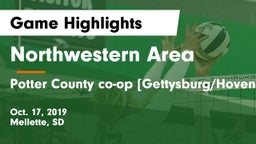 Northwestern Area  vs Potter County co-op [Gettysburg/Hoven] Game Highlights - Oct. 17, 2019