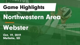 Northwestern Area  vs Webster Game Highlights - Oct. 19, 2019