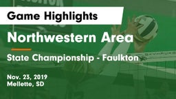 Northwestern Area  vs State Championship - Faulkton Game Highlights - Nov. 23, 2019