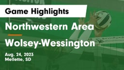 Northwestern Area  vs Wolsey-Wessington  Game Highlights - Aug. 24, 2023