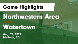 Northwestern Area  vs Watertown  Game Highlights - Aug. 26, 2023