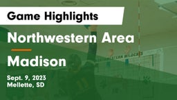 Northwestern Area  vs Madison  Game Highlights - Sept. 9, 2023