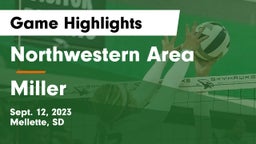 Northwestern Area  vs Miller  Game Highlights - Sept. 12, 2023