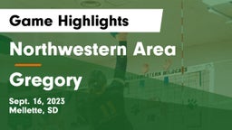Northwestern Area  vs Gregory  Game Highlights - Sept. 16, 2023
