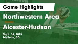 Northwestern Area  vs Alcester-Hudson  Game Highlights - Sept. 16, 2023