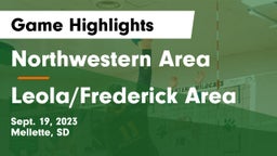 Northwestern Area  vs Leola/Frederick Area Game Highlights - Sept. 19, 2023
