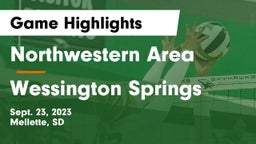 Northwestern Area  vs Wessington Springs  Game Highlights - Sept. 23, 2023