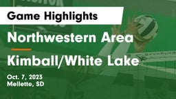 Northwestern Area  vs Kimball/White Lake  Game Highlights - Oct. 7, 2023