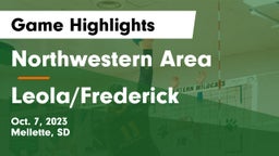 Northwestern Area  vs Leola/Frederick Game Highlights - Oct. 7, 2023