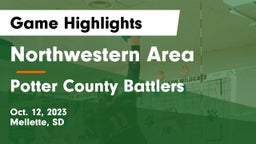 Northwestern Area  vs Potter County Battlers Game Highlights - Oct. 12, 2023