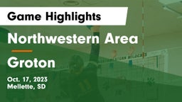 Northwestern Area  vs Groton  Game Highlights - Oct. 17, 2023