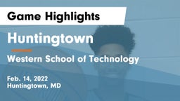 Huntingtown  vs Western School of Technology Game Highlights - Feb. 14, 2022