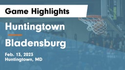Huntingtown  vs Bladensburg  Game Highlights - Feb. 13, 2023