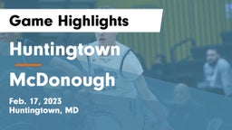 Huntingtown  vs McDonough Game Highlights - Feb. 17, 2023