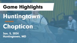 Huntingtown  vs Chopticon  Game Highlights - Jan. 5, 2024
