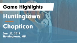 Huntingtown  vs Chopticon  Game Highlights - Jan. 23, 2019