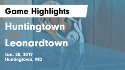 Huntingtown  vs Leonardtown  Game Highlights - Jan. 28, 2019
