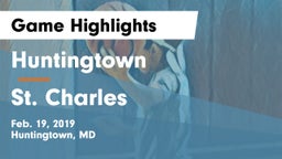 Huntingtown  vs St. Charles  Game Highlights - Feb. 19, 2019