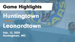 Huntingtown  vs Leonardtown  Game Highlights - Feb. 12, 2020
