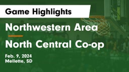 Northwestern Area  vs North Central Co-op Game Highlights - Feb. 9, 2024