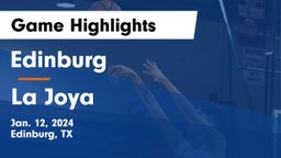 Edinburg  vs La Joya  Game Highlights - Jan. 12, 2024