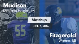 Matchup: Madison vs. Fitzgerald  2016
