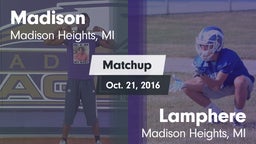 Matchup: Madison vs. Lamphere  2016