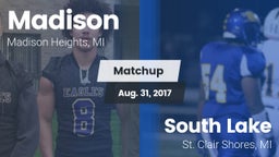 Matchup: Madison vs. South Lake  2017