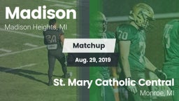 Matchup: Madison vs. St. Mary Catholic Central  2019