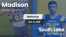 Matchup: Madison vs. South Lake  2019