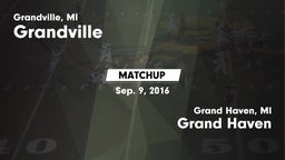 Matchup: Grandville High vs. Grand Haven  2016