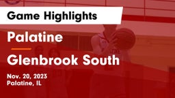 Palatine  vs Glenbrook South  Game Highlights - Nov. 20, 2023