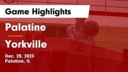 Palatine  vs Yorkville  Game Highlights - Dec. 28, 2023