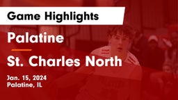Palatine  vs St. Charles North  Game Highlights - Jan. 15, 2024