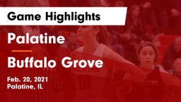 Palatine  vs Buffalo Grove  Game Highlights - Feb. 20, 2021