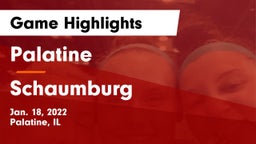 Palatine  vs Schaumburg  Game Highlights - Jan. 18, 2022