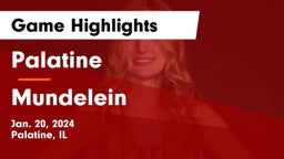Palatine  vs Mundelein  Game Highlights - Jan. 20, 2024
