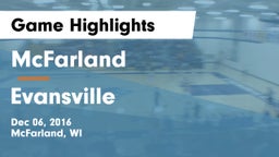 McFarland  vs Evansville  Game Highlights - Dec 06, 2016