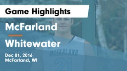 McFarland  vs Whitewater  Game Highlights - Dec 01, 2016