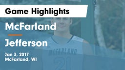 McFarland  vs Jefferson  Game Highlights - Jan 3, 2017