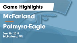 McFarland  vs Palmyra-Eagle  Game Highlights - Jan 30, 2017