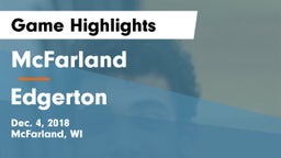 McFarland  vs Edgerton  Game Highlights - Dec. 4, 2018