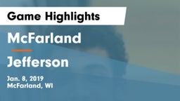 McFarland  vs Jefferson  Game Highlights - Jan. 8, 2019