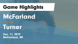 McFarland  vs Turner  Game Highlights - Jan. 11, 2019