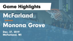 McFarland  vs Monona Grove  Game Highlights - Dec. 27, 2019