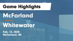McFarland  vs Whitewater  Game Highlights - Feb. 13, 2020