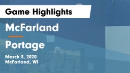 McFarland  vs Portage  Game Highlights - March 3, 2020