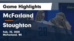 McFarland  vs Stoughton  Game Highlights - Feb. 25, 2020