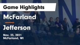 McFarland  vs Jefferson  Game Highlights - Nov. 23, 2021